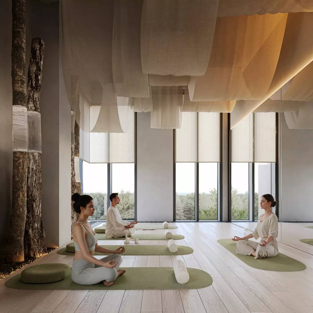 Зал для йоги и пилатеса